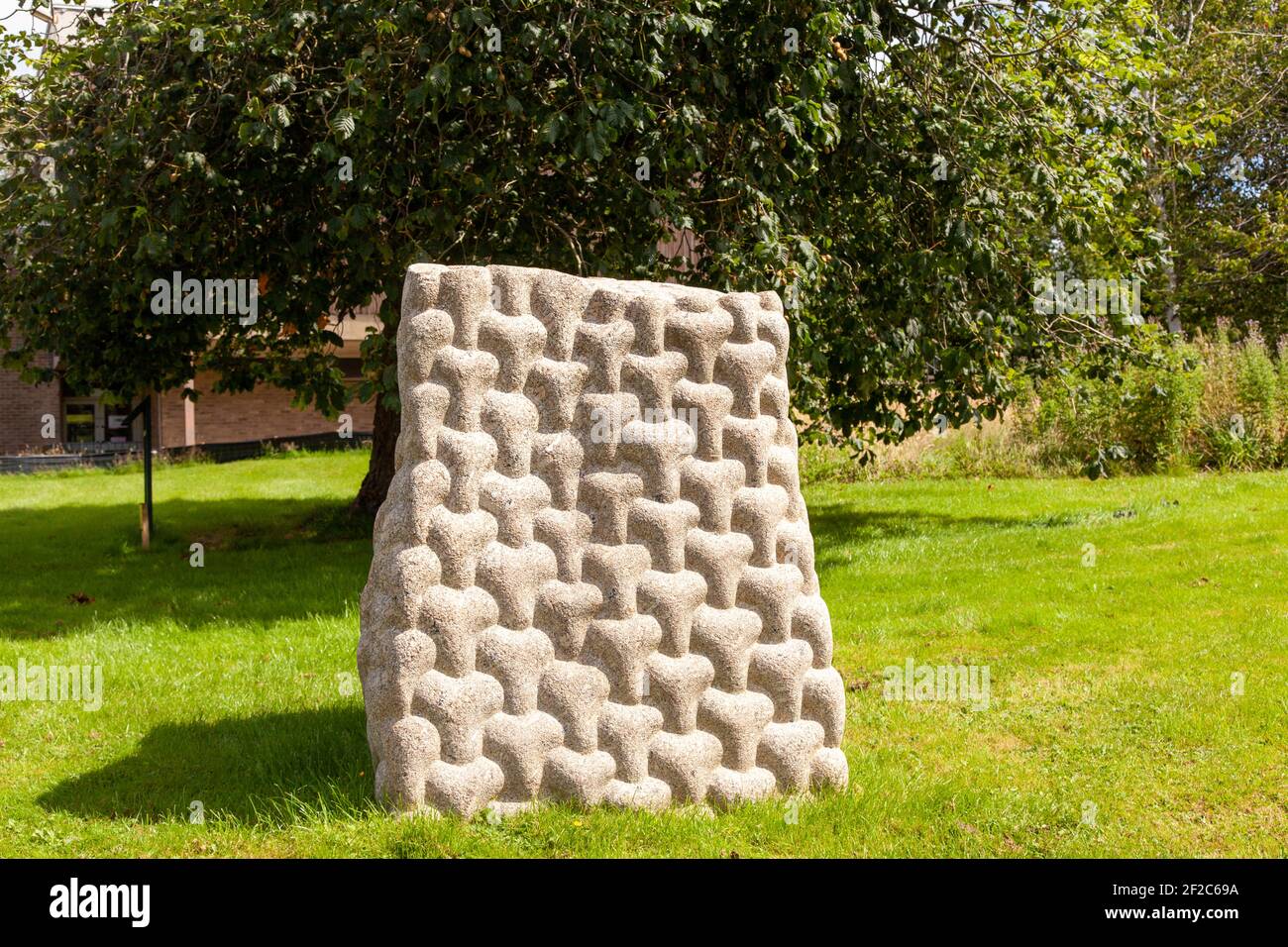 Envelope of Pulsation (for Leo) by Peter Randall Page at the Yorkshire Sculpture Park near Wakefield, UK Stock Photo