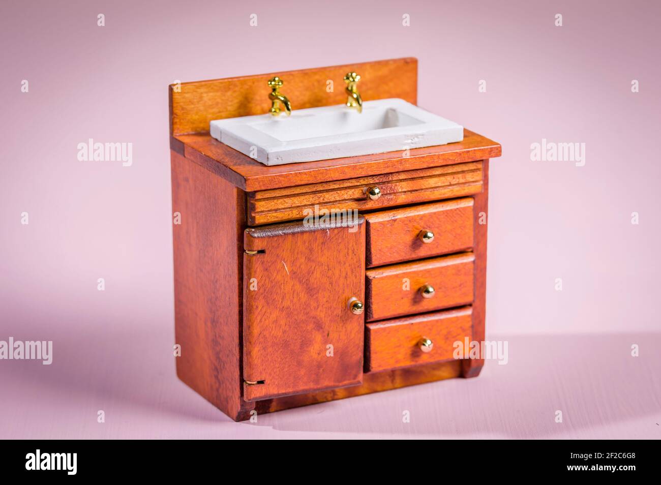 A from the bathroom of the dollhouse Stock Photo Alamy