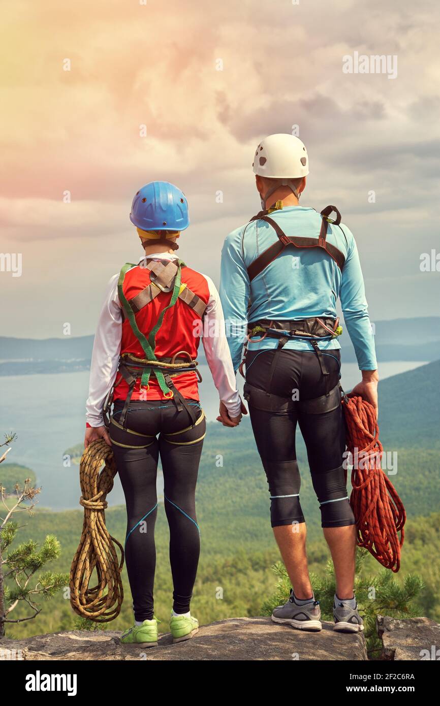 Outfit of female mountaineer hi-res stock photography and images - Alamy