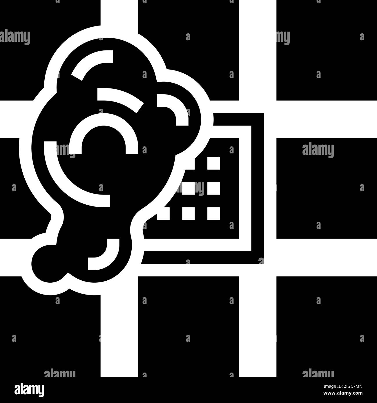bath drainage glyph icon vector illustration flat Stock Vector Image ...