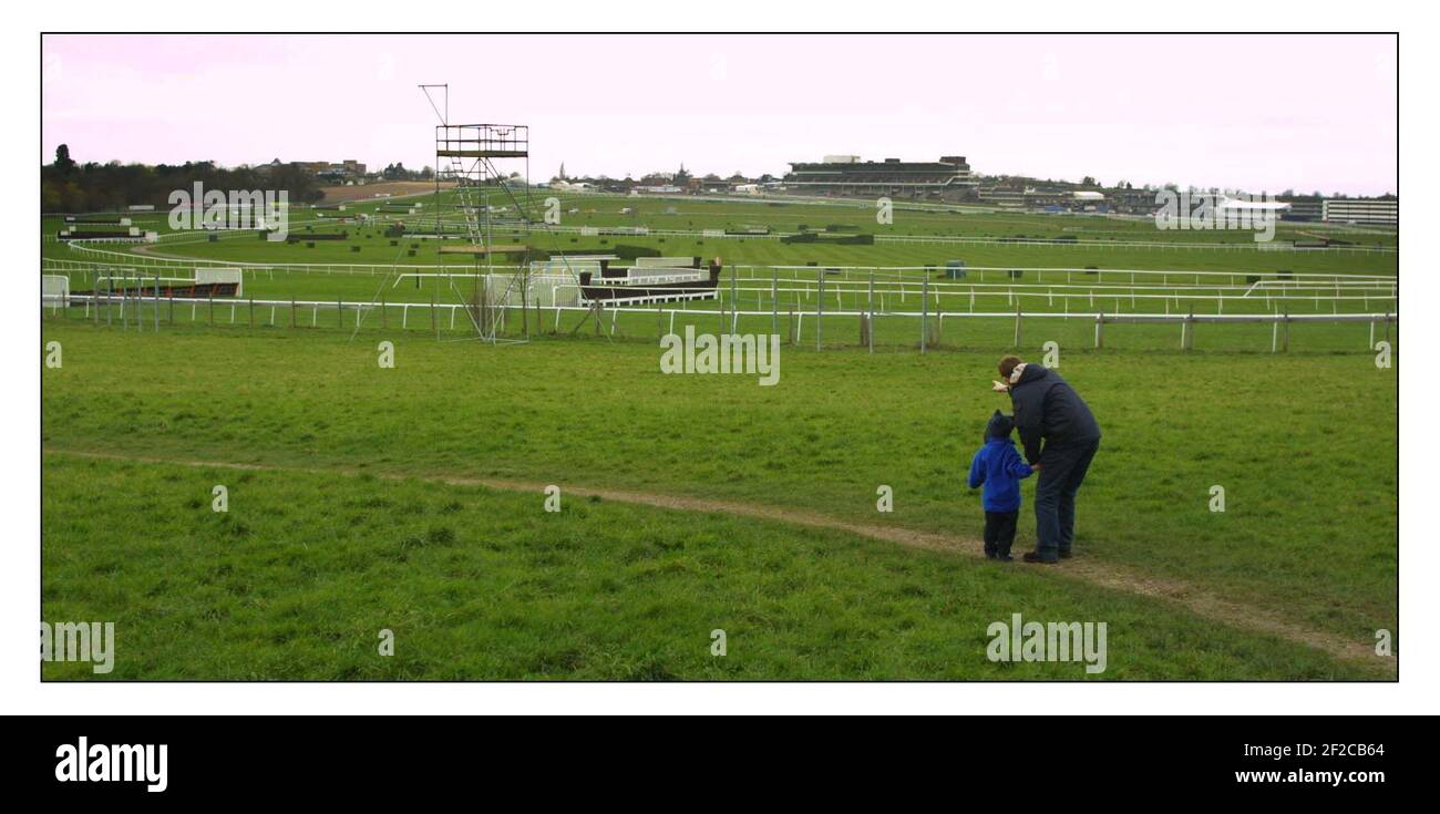 To go with story by Mathew Beard comparing last yrs cancelled Cheltenham Gold cup Festival to this yr..... pic David Sandison 6/3/2002 Stock Photo