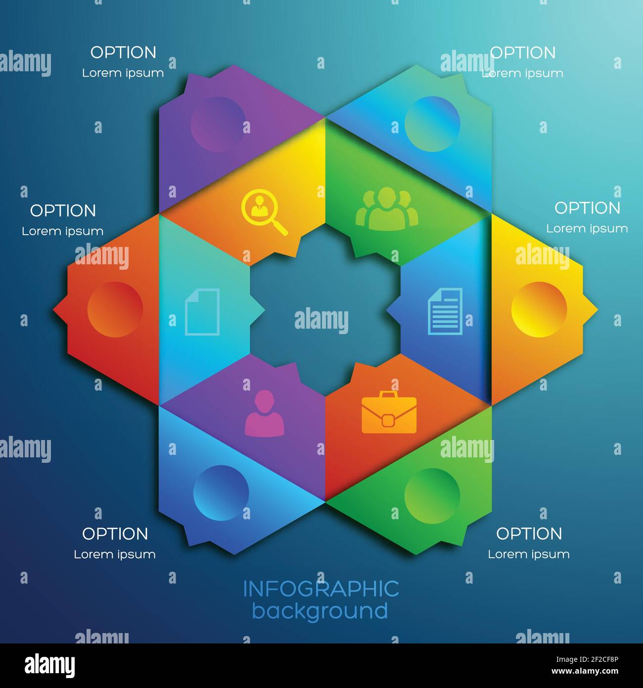 Hexagonal diagram Stock Vector Images - Alamy
