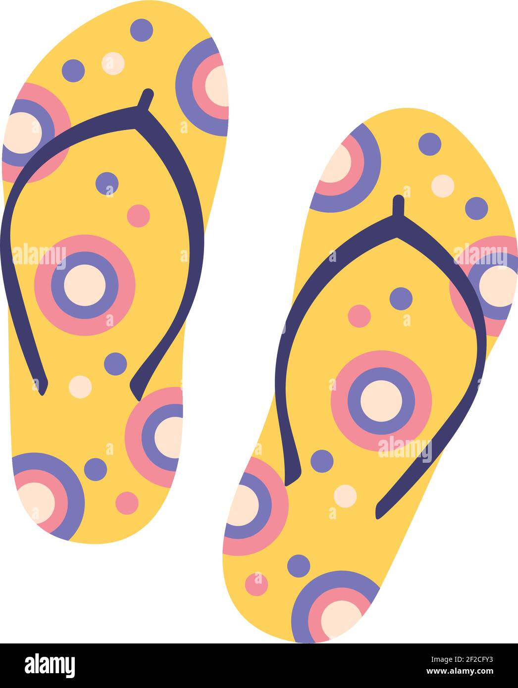 Yellow bright flip flop Icon Stock Vector Image & Art - Alamy
