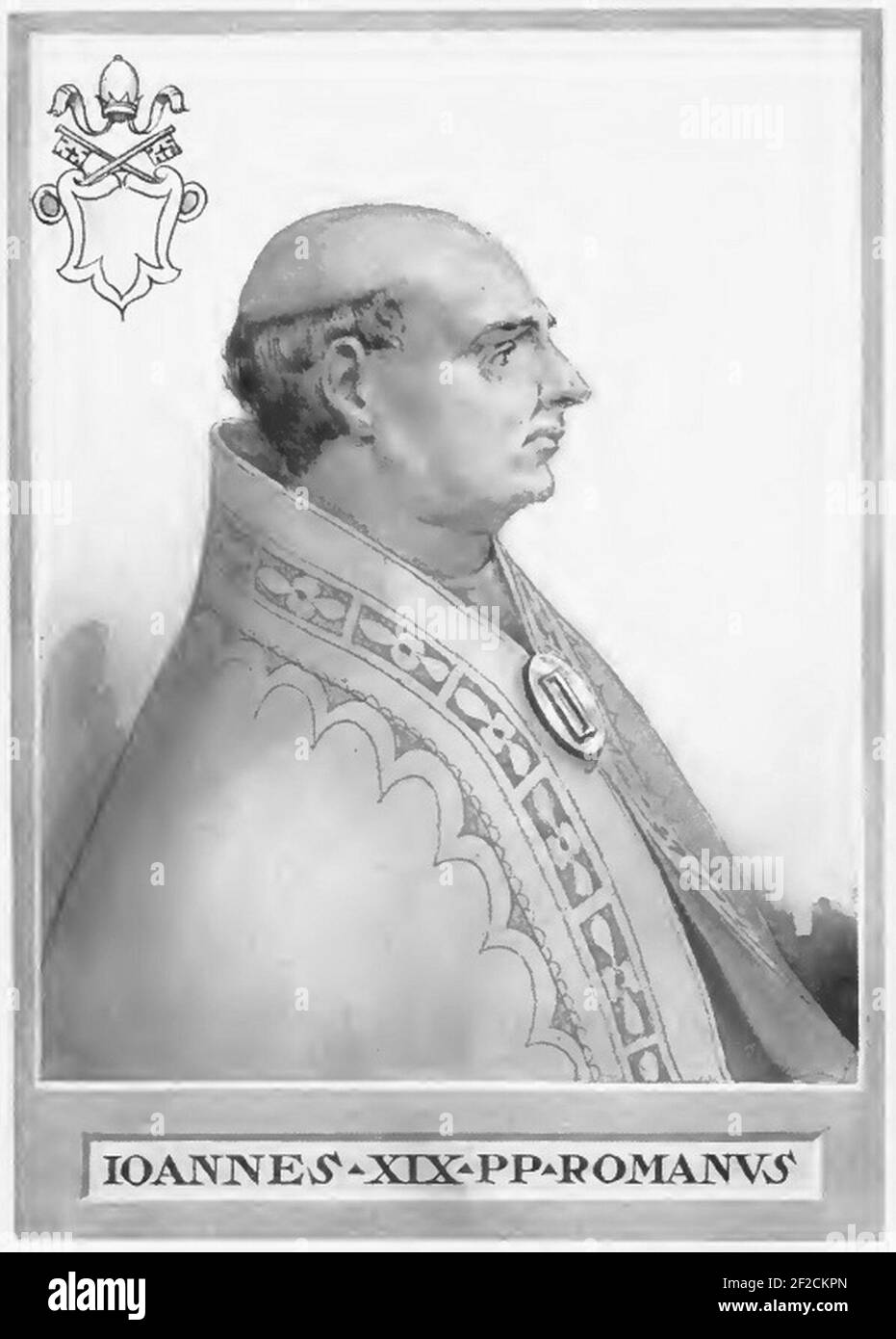 Pope John XVIII. Stock Photo