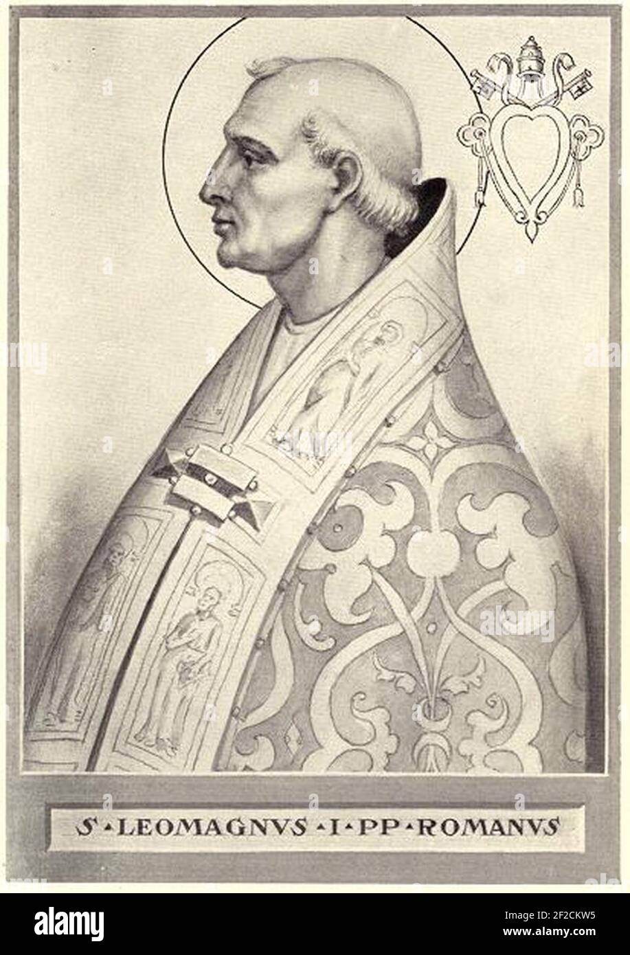 Pope Leo I Stock Photo Alamy