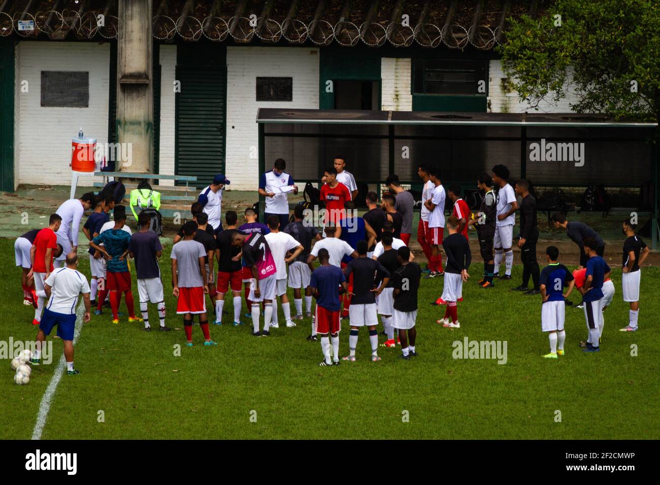 Betim, Brazil. 11th Mar, 2021. The Betim Futebol team is making a sieve for the U20 category in the city of Betim/MG from March 10 to 12. All health care and protocols are being followed. Credit: Luciano Mariano/FotoArena/Alamy Live News Stock Photo