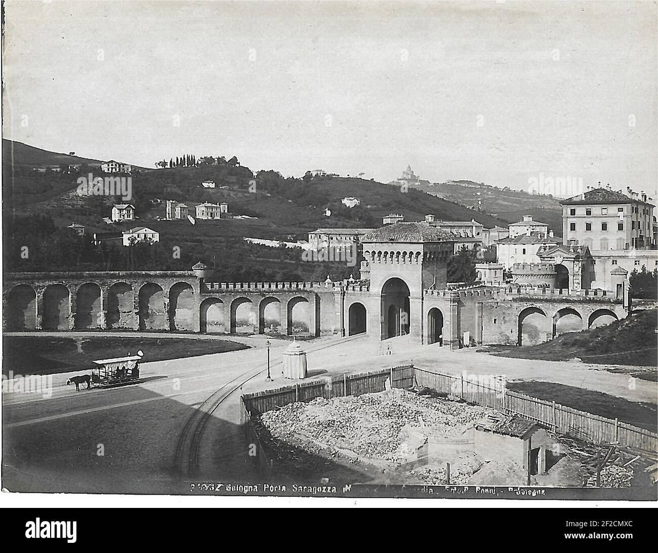 Poppi, Pietro (1833-1914) - n-21033-Bologna-Porta-Saragozza. Stock Photo