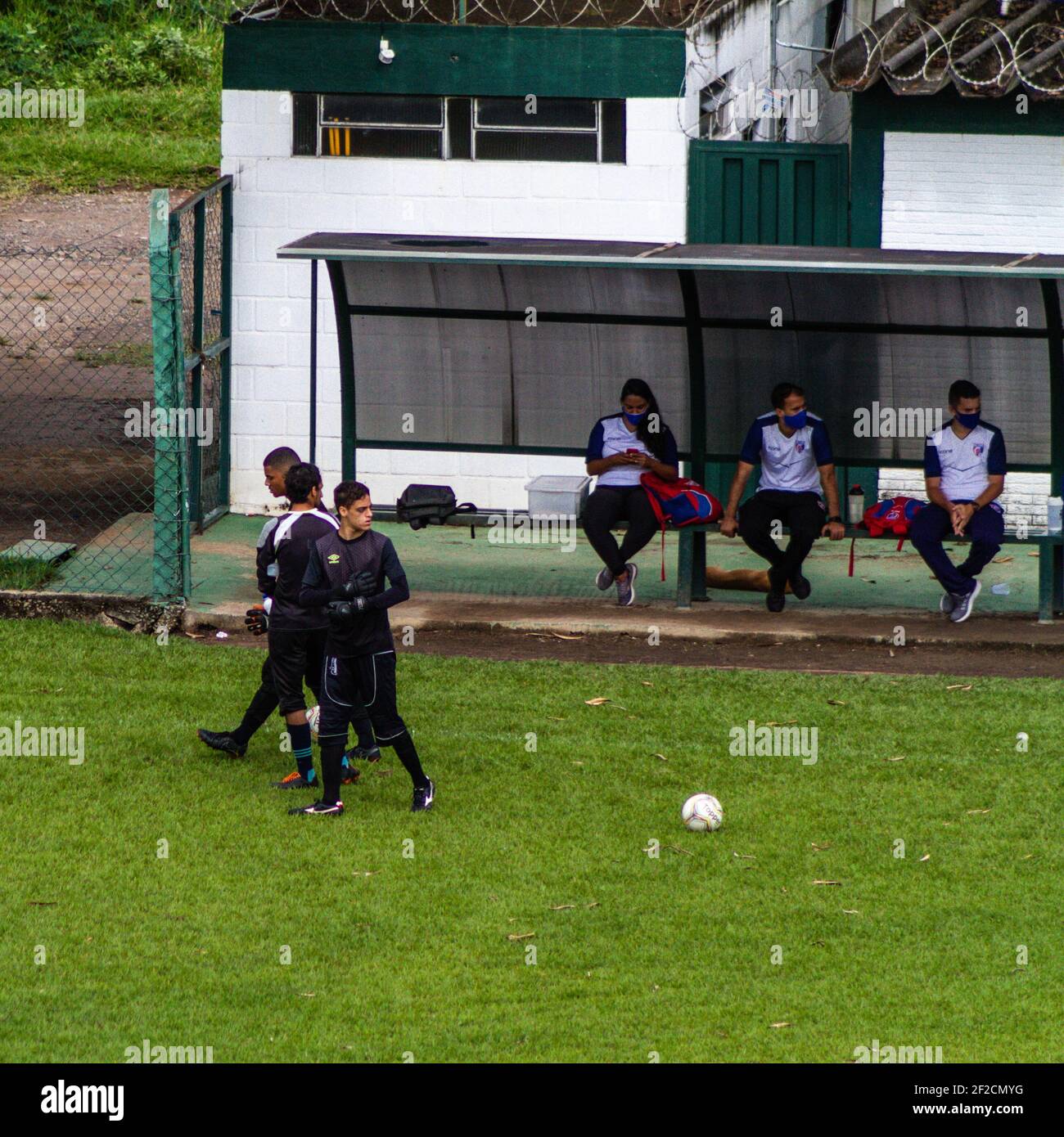 Betim, Brazil. 11th Mar, 2021. The Betim Futebol team is making a sieve for the U20 category in the city of Betim/MG from March 10 to 12. All health care and protocols are being followed. Credit: Luciano Mariano/FotoArena/Alamy Live News Stock Photo