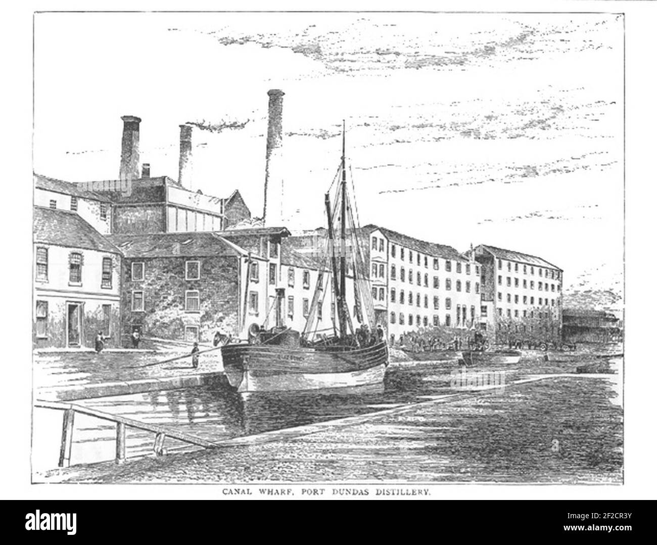 Port Dundas distillery Alfred Barnard Stock Photo - Alamy