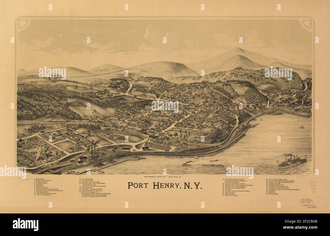 Port Henry, N.Y. Stock Photo