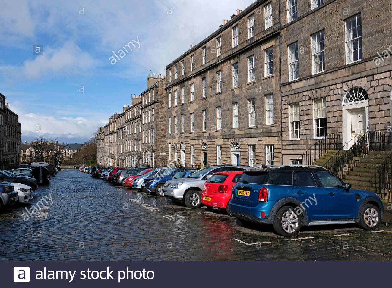 Scotland Street, Edinburgh New Town Streets, upmarket housing, Edinburgh, Scotland Stock Photo