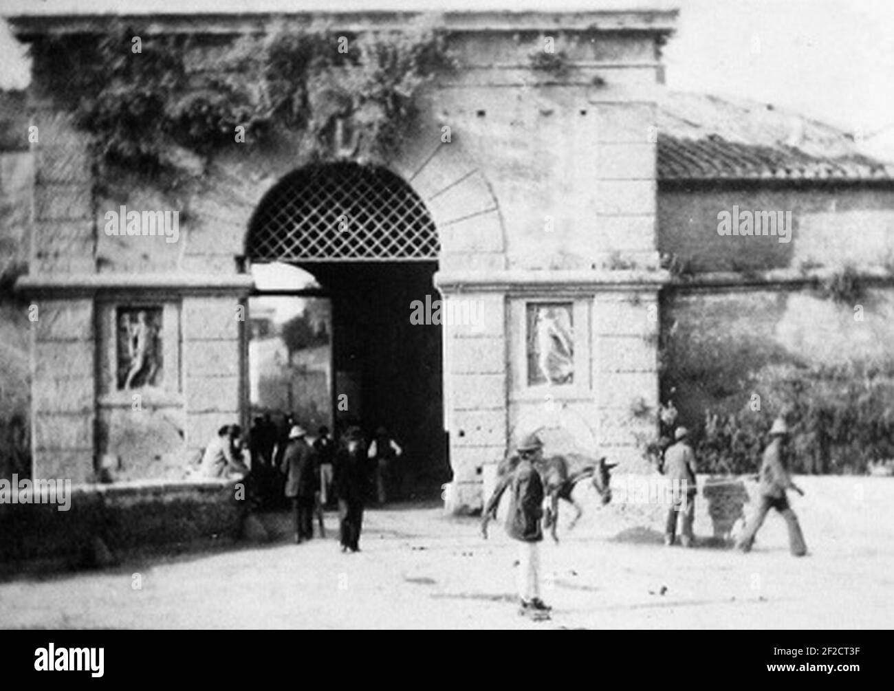 Porta Angelica before its demolition (1888 Stock Photo - Alamy