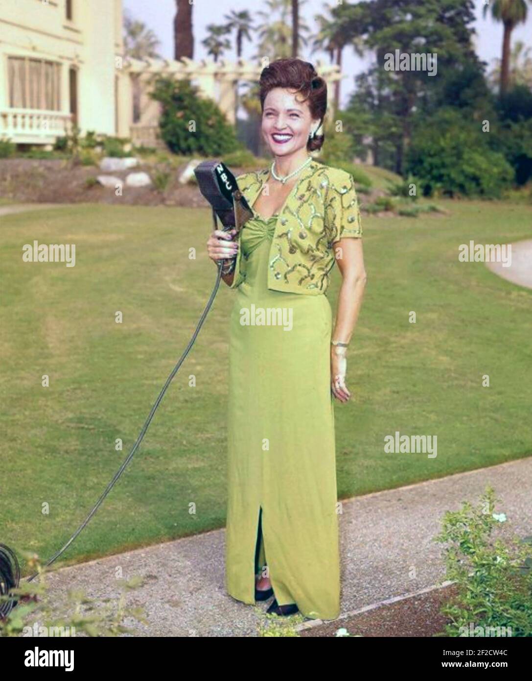 BETTY WHITE American actress, author and animal rights advocate about 1945 Stock Photo
