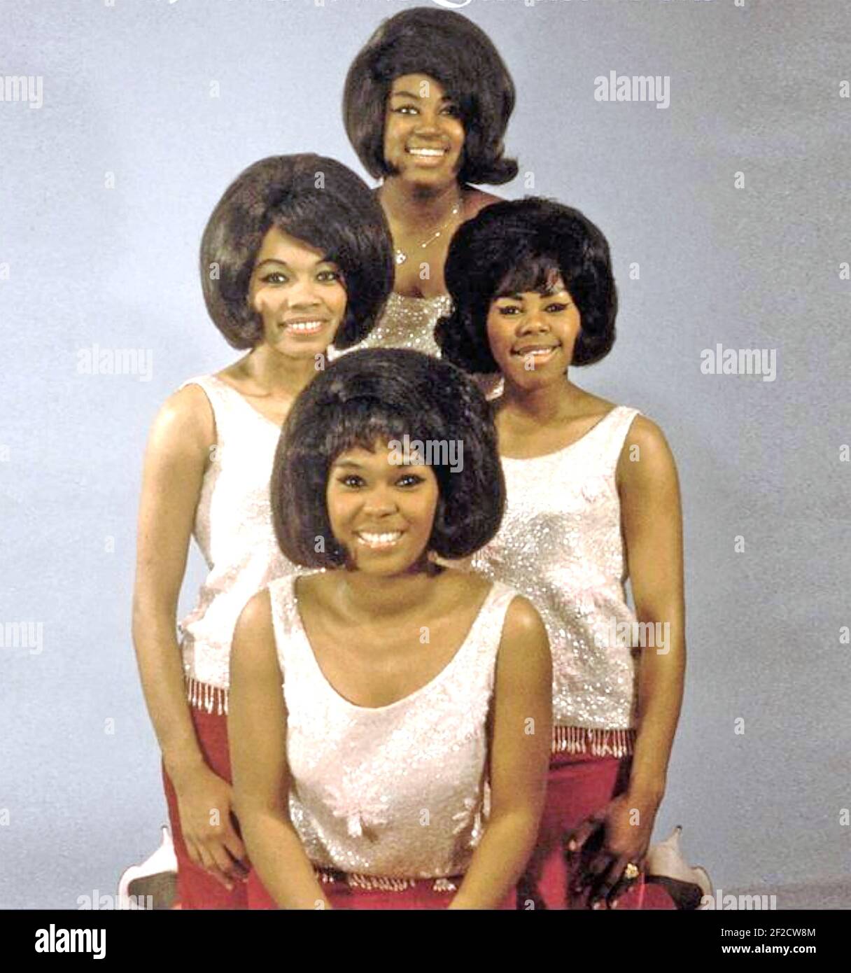 THE SHIRELLES Promotional photo of American vocal quartet about 1962 Stock Photo