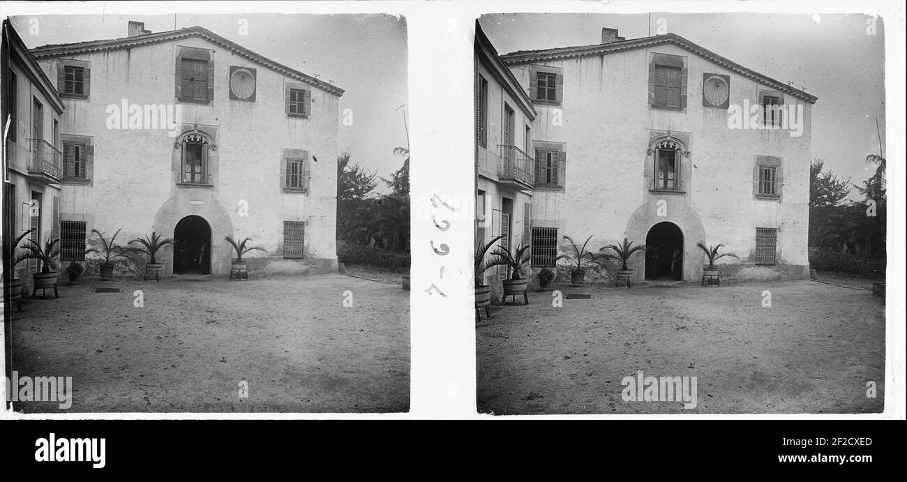 Portalada de casa Nualart. Stock Photo