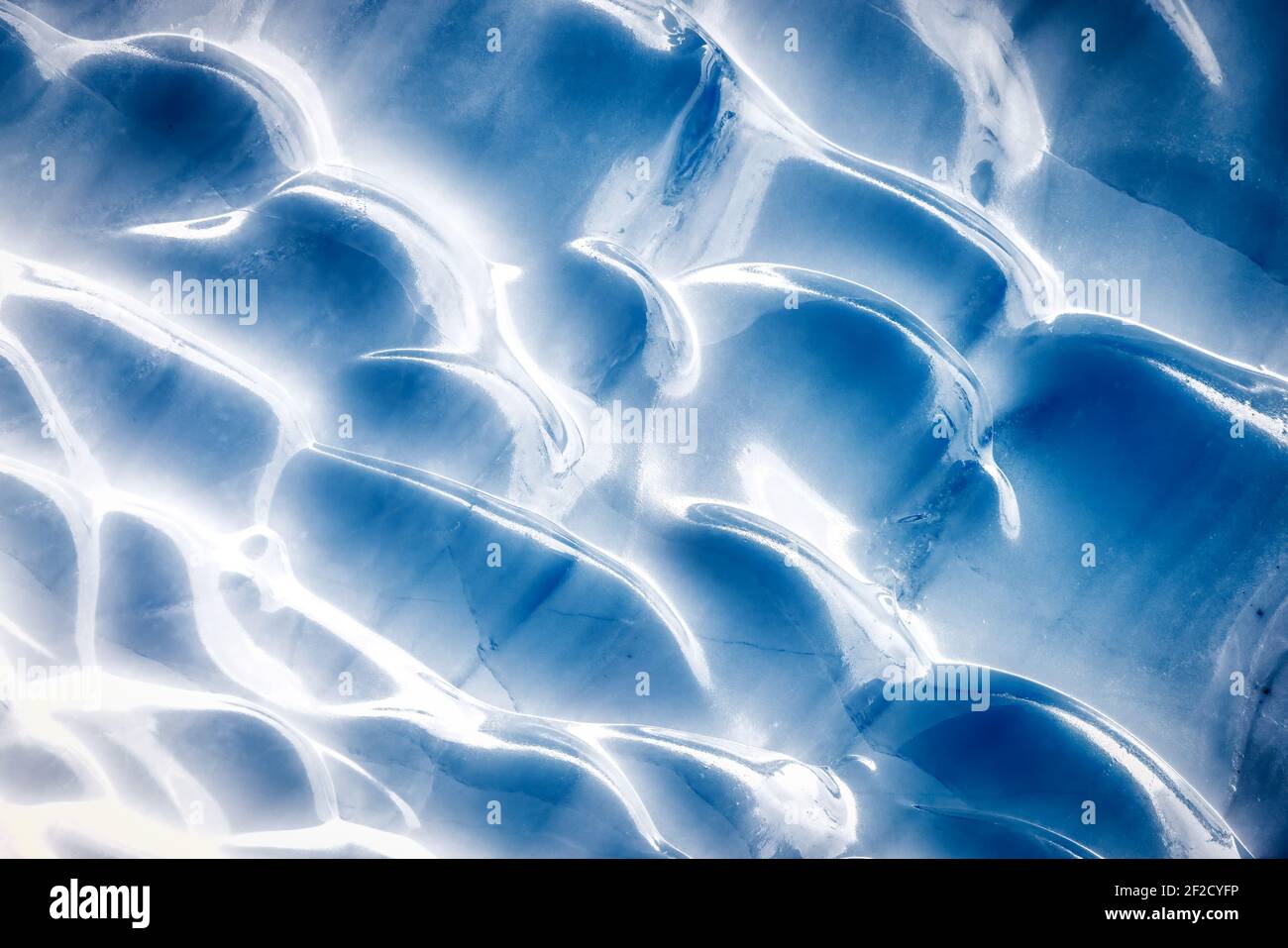 Beautiful View of the Ice Cave in the Alpines Stock Photo