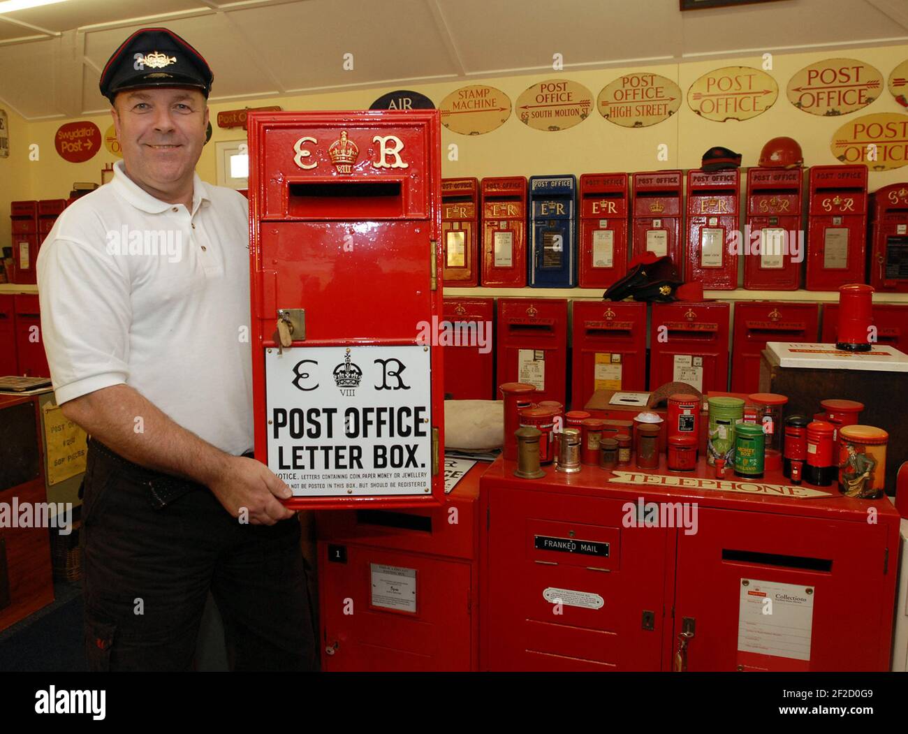 Arthur Reed Vector POSTBOX FANATIC ARTHUR REEDER WITH PART OF HIS COLLECTION AT HIS HOME ...