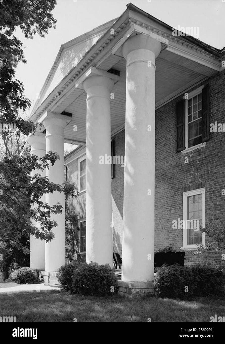 Portico Thorn Hill Lexington Vicinity Rockbridge County Virginia Stock