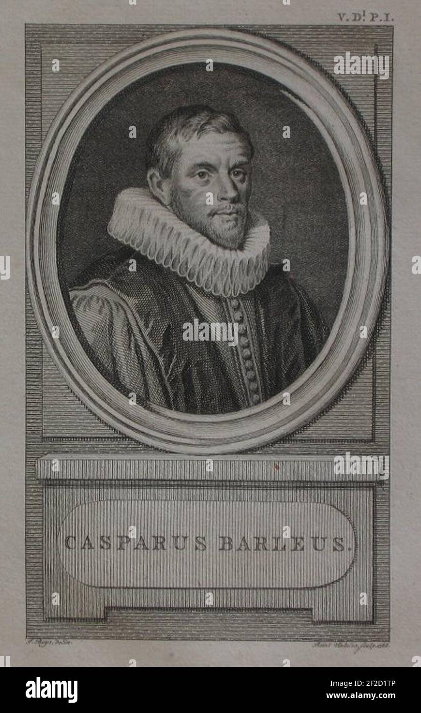 Portrait Caspar Barlaeus Jacob Buys Stock Photo Alamy