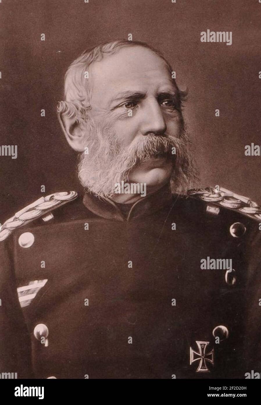 Portrait Albert von Sachsen 1887. Stock Photo