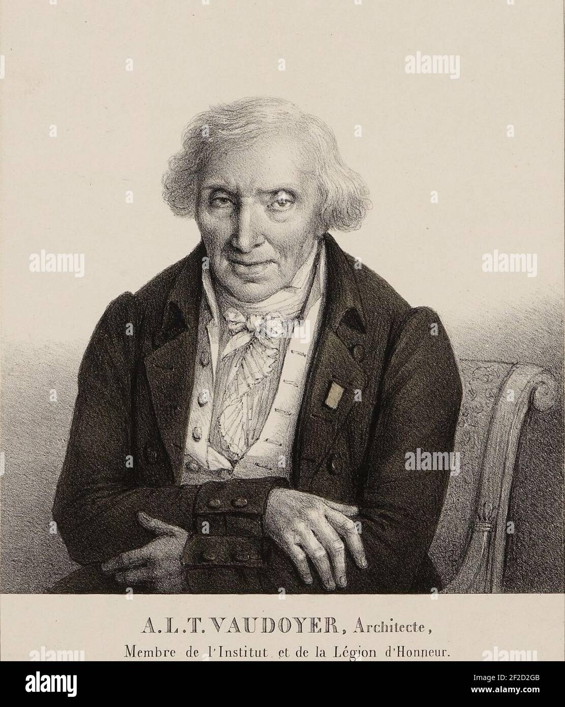 Portrait d'AntoineLaurentThomas Vaudoyer Stock Photo Alamy