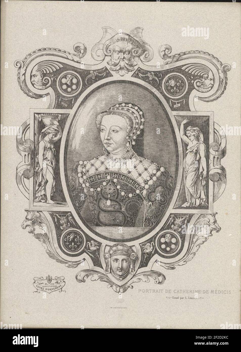 Portrait de Catherine de Médicis, objectnr A 59299 Stock Photo Alamy