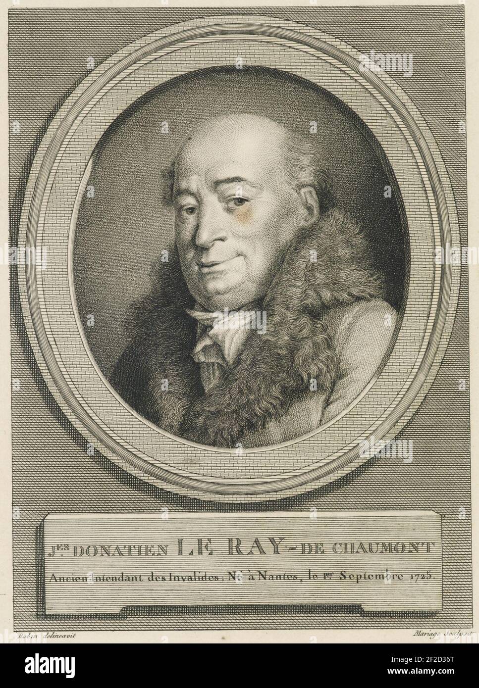 Portrait de Jacques Donatien Le Ray de Chaumont Stock Photo Alamy