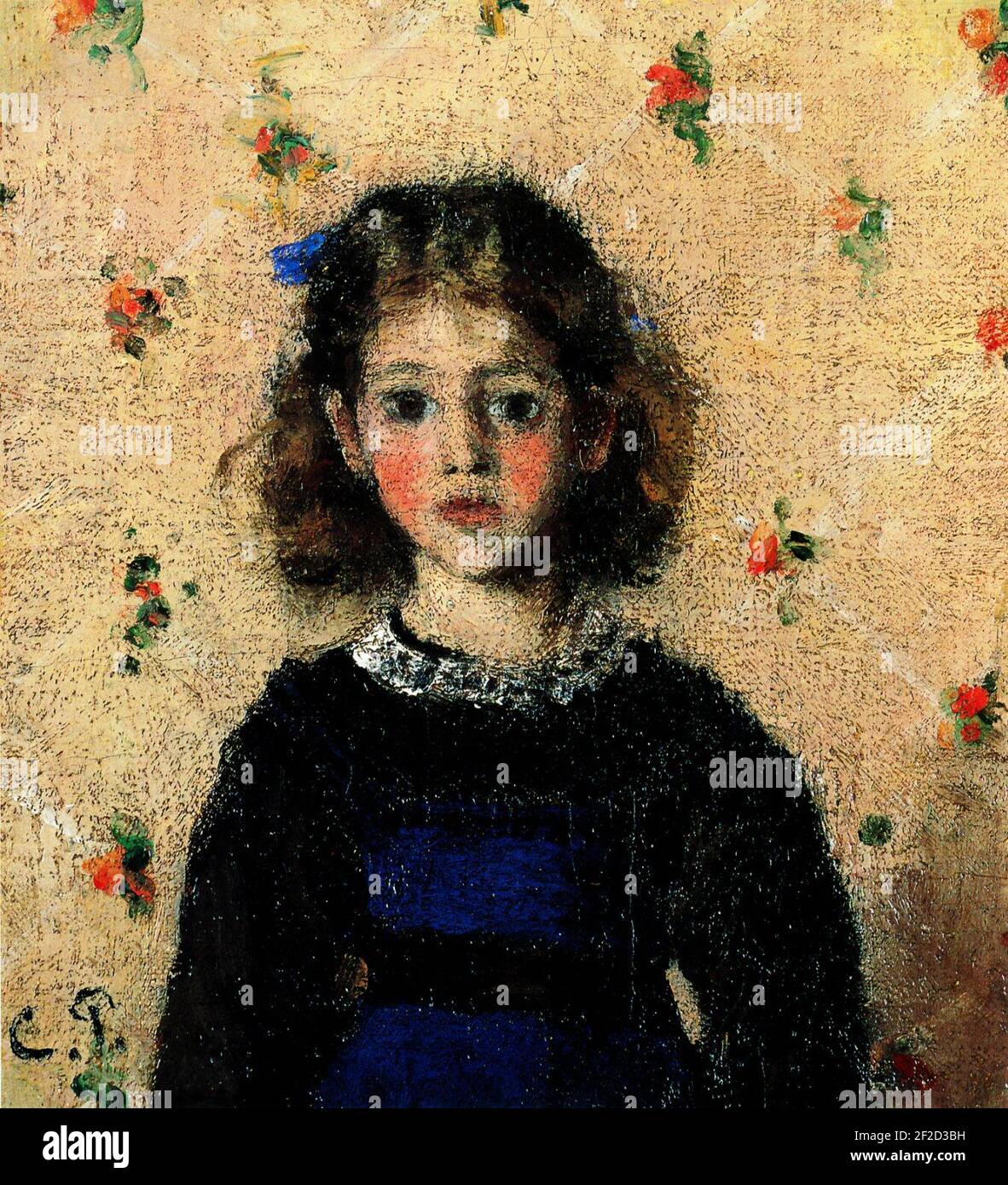 Portrait de Jeanne Pissarro dite Minette (Camille Pissarro), 1872 Stock ...