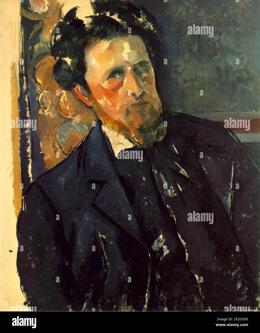 Portrait de Joachim Gasquet, par Paul Cézanne, Stock Photo