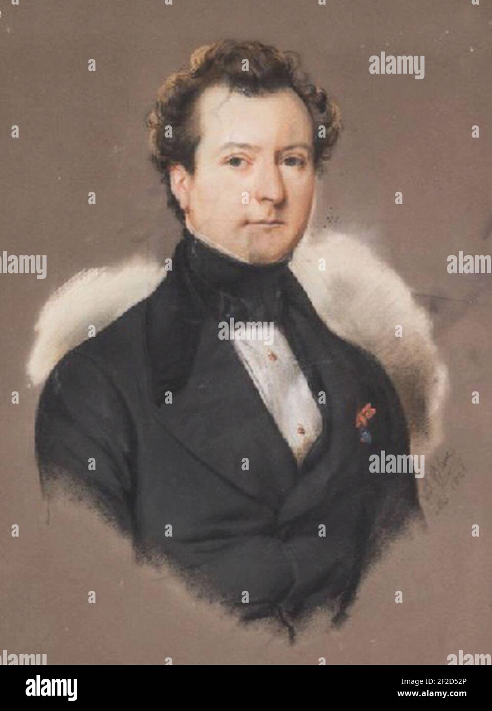 Portrait d'Eugène Tessié de la Motte Stock Photo Alamy