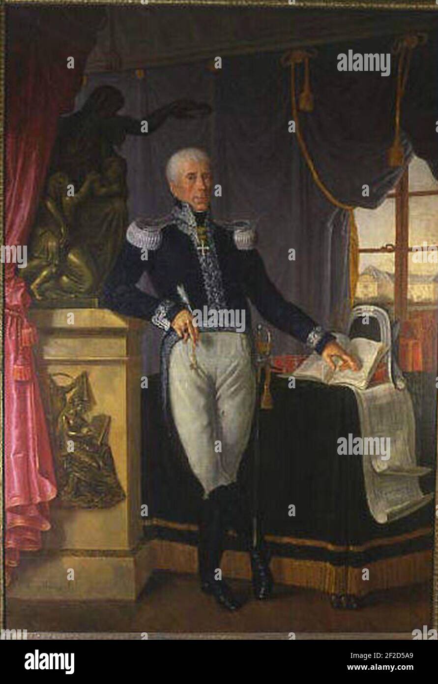 Portrait du général de Boigne. Stock Photo