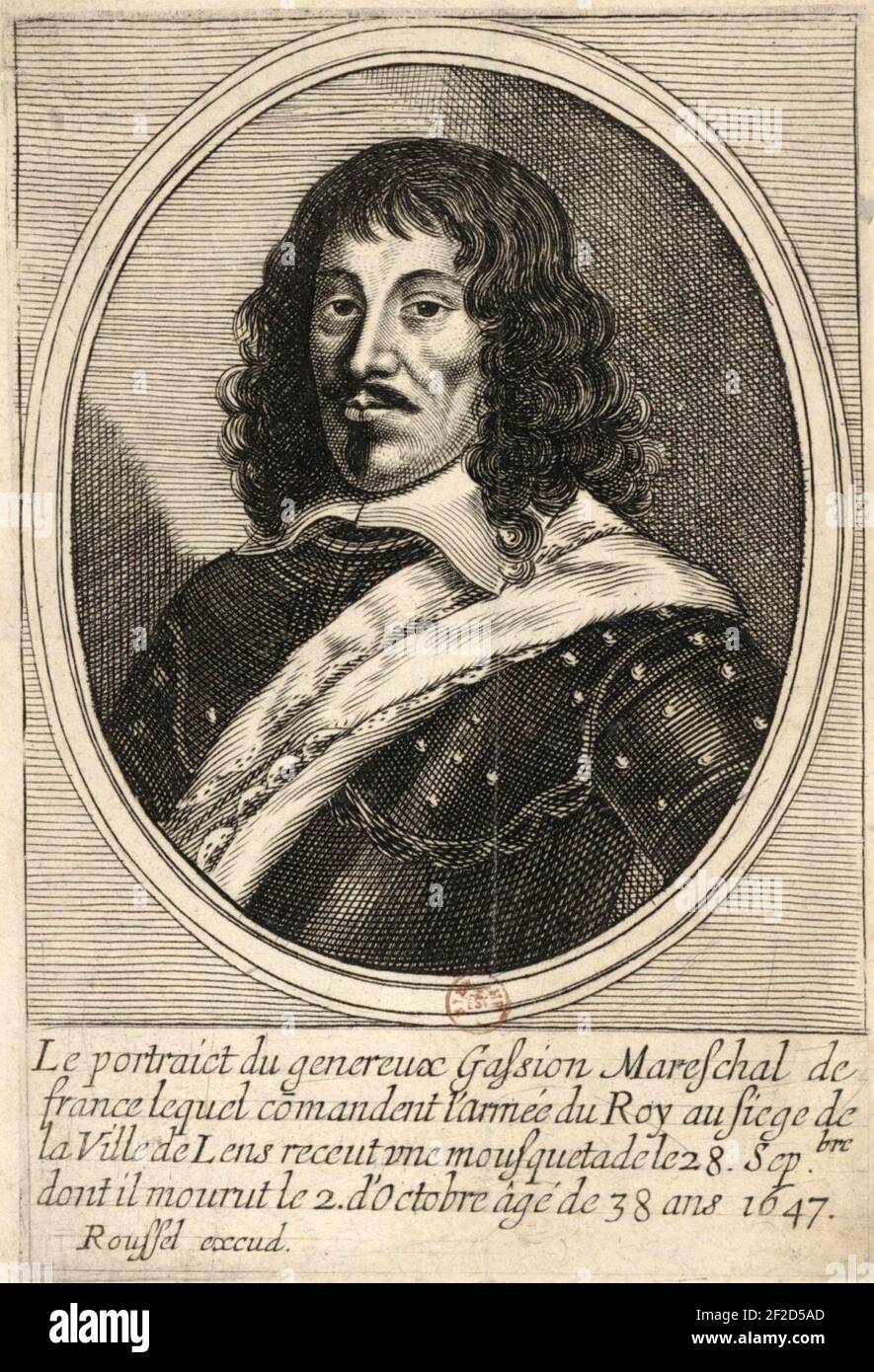 Portrait du maréchal de Gassion Stock Photo - Alamy
