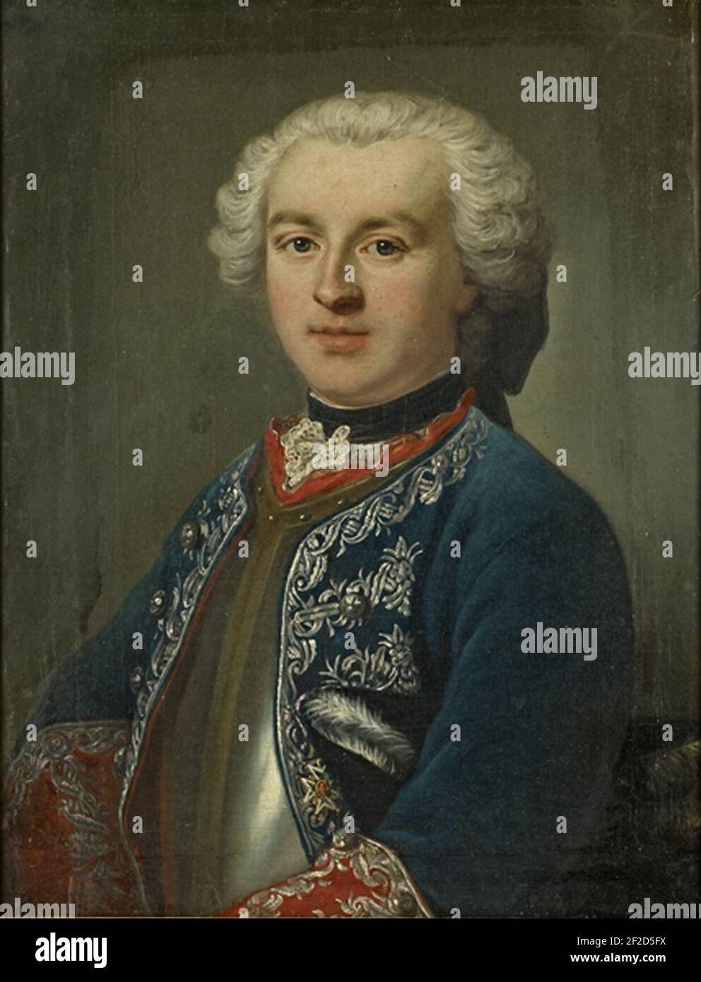 Portrait d'un membre des Geffrard de la Motte Stock Photo Alamy