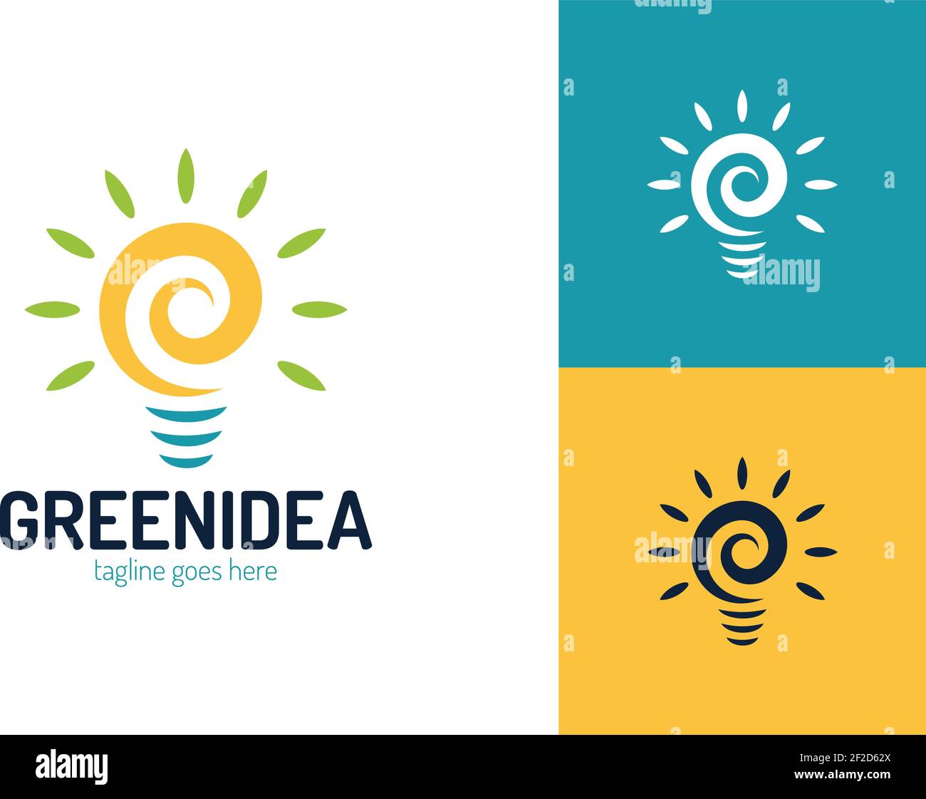 Leaf bulb eco Idea Logo design vector, Design Concept, Creative Symbol ...