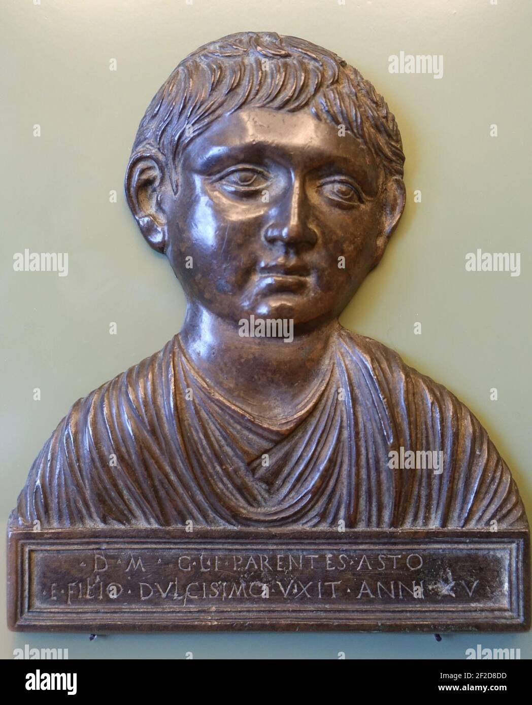 Portrait of a Roman Boy, bronze Stock Photo - Alamy