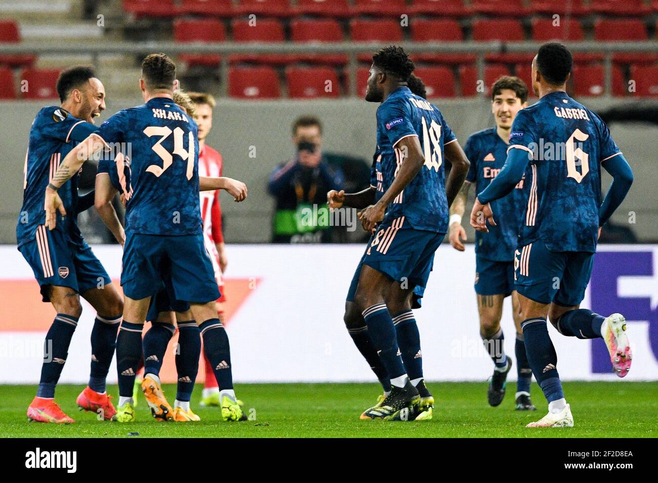 arsenal f.c. vs olympiacos f.c. lineups