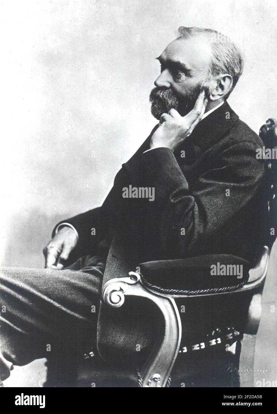 Portrait of Alfred Bernhard Nobel (1833-1896), Chemist (2551039289). Stock Photo