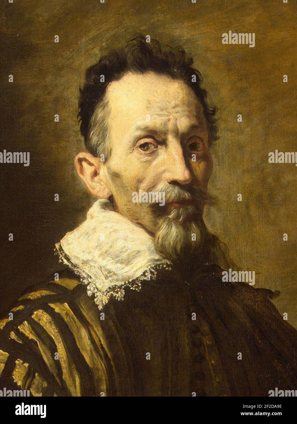 Portrait of an Actor - Domenico Fetti - Hermitage ГЭ-153, detail Stock ...