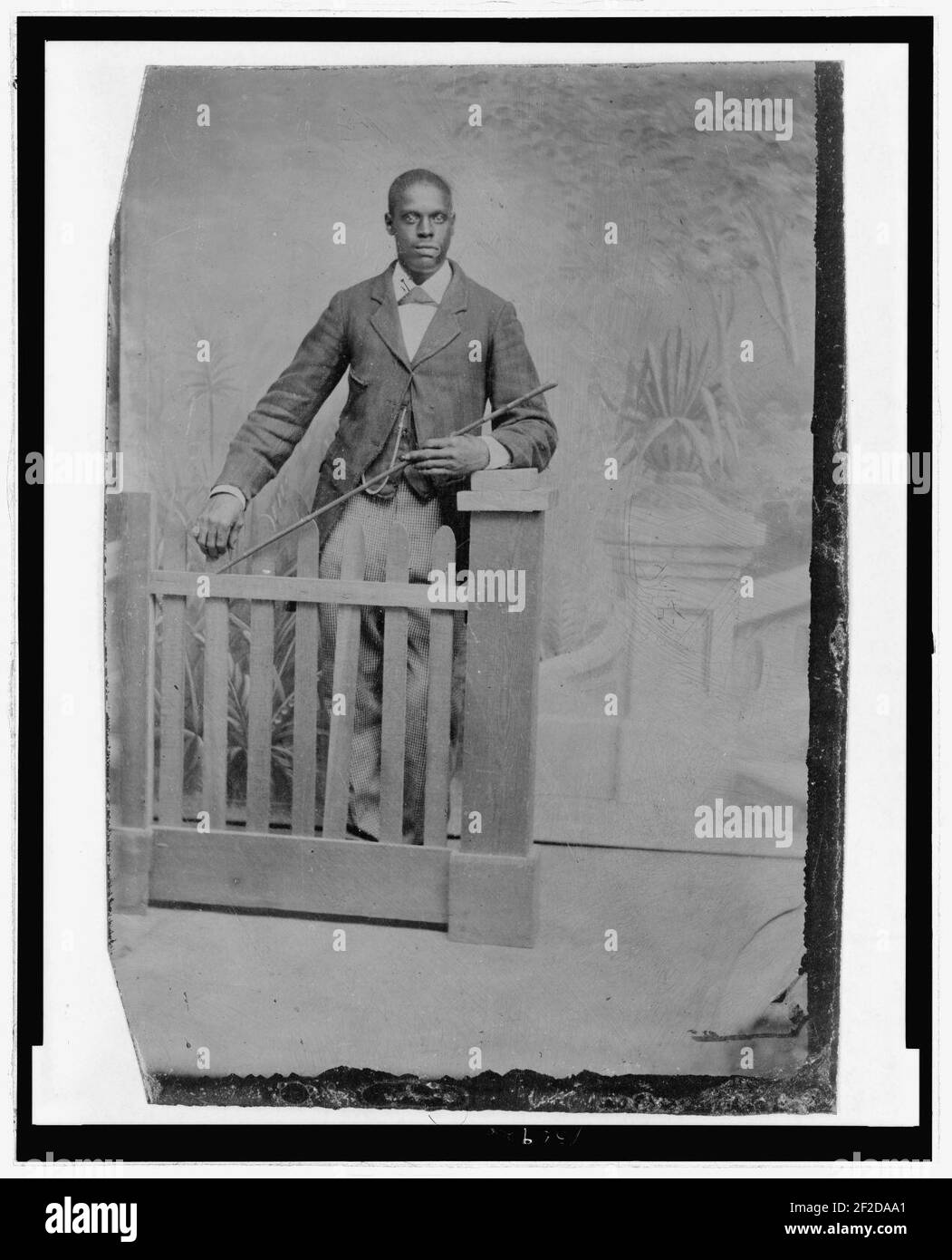 African american man standing Black and White Stock Photos & Images - Alamy