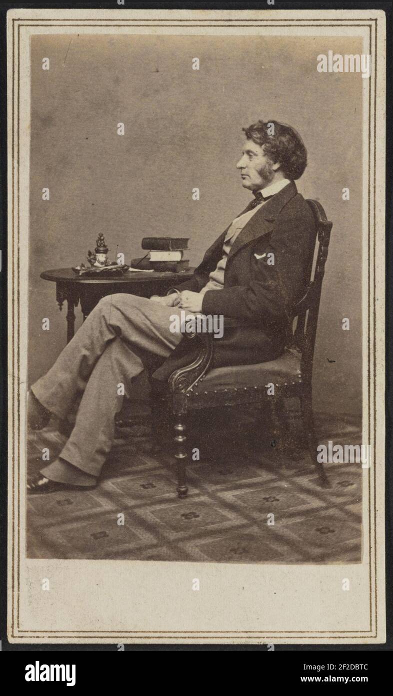 Portrait of Charles Sumner Stock Photo Alamy