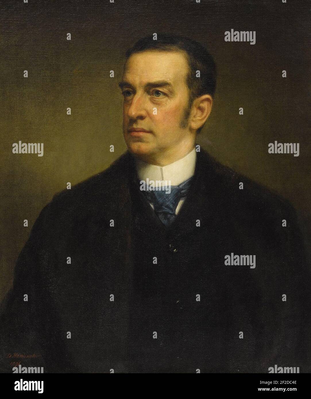 Portrait of Cornelius Vanderbilt II Stock Photo Alamy