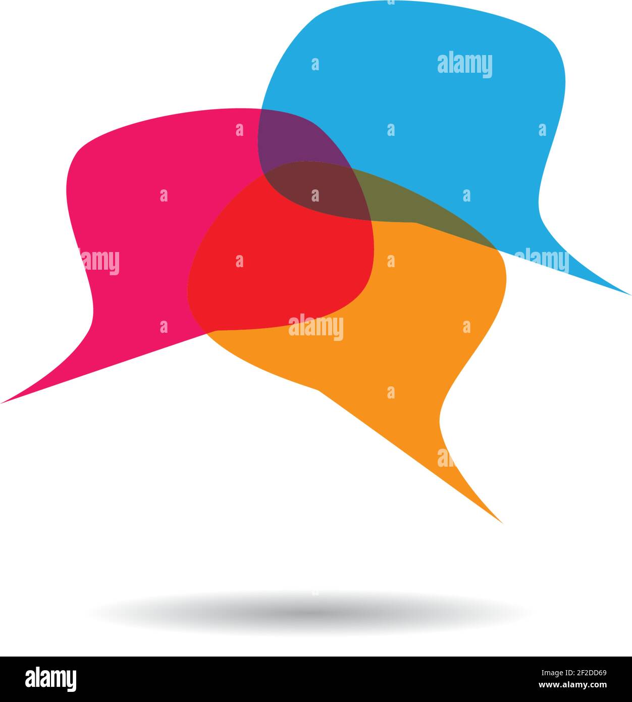 Speech bubble icon Logo template vector illustration Stock Vector Image ...