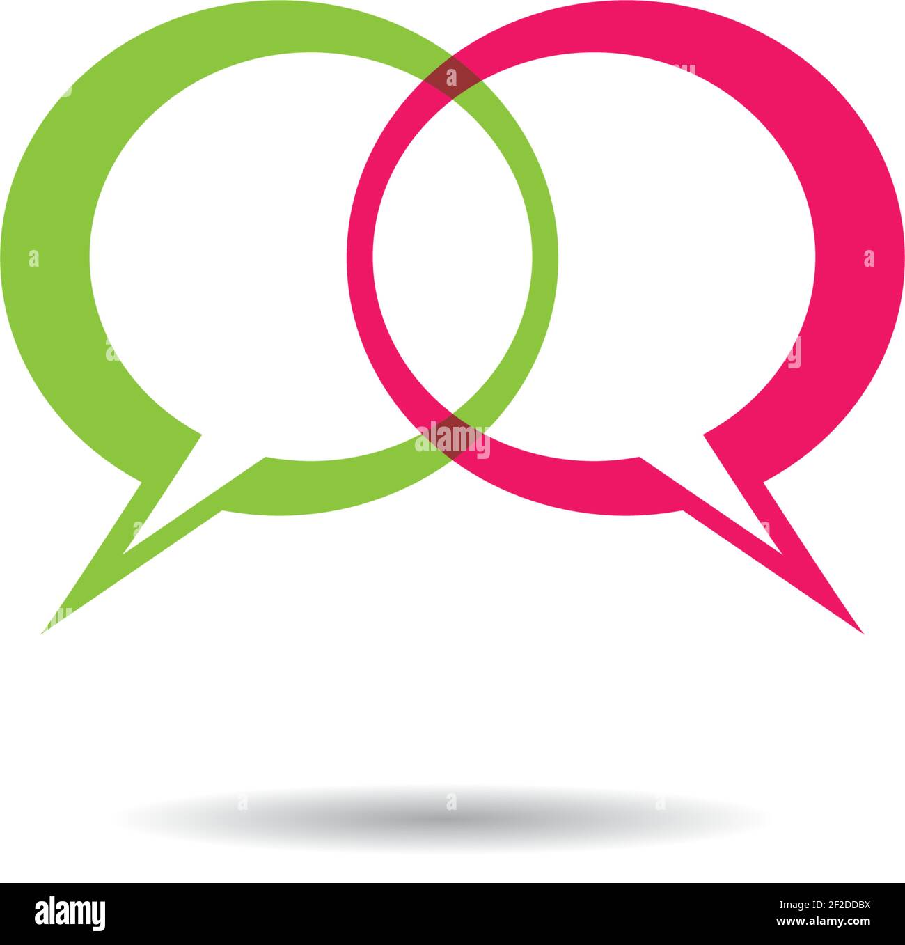 Speech bubble icon Logo template vector illustration Stock Vector Image ...