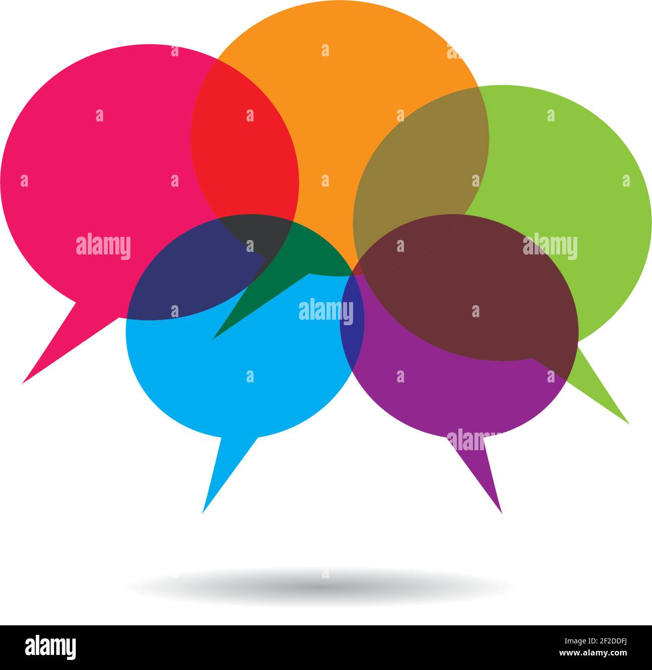 Speech bubble icon Logo template vector illustration Stock Vector Image ...