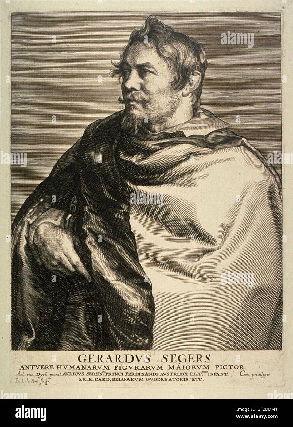 Portrait of Gerard Seghers, from The Iconography of Anthony van Dyck ...