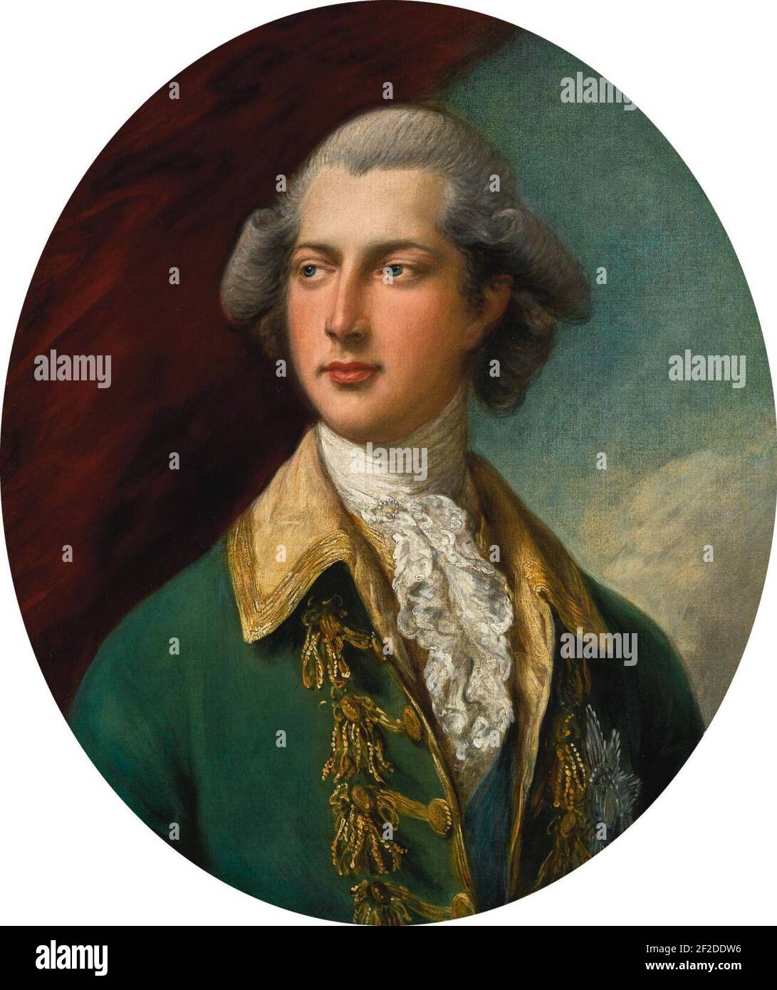 Portrait of H.R.H. Prince George, Prince of Wales (1762–1830), later King George IV. Stock Photo