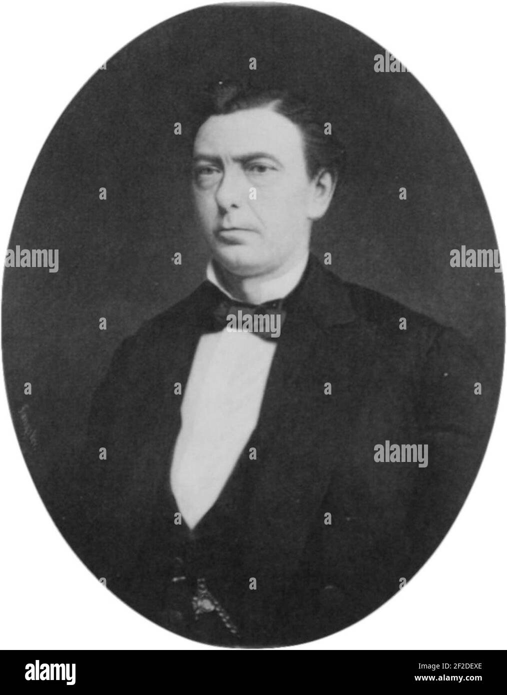 Portrait of Johannes Hermanus Albregt by Hendrik Alexander Sangster Stadsschouwburg Amsterdam A05. Stock Photo