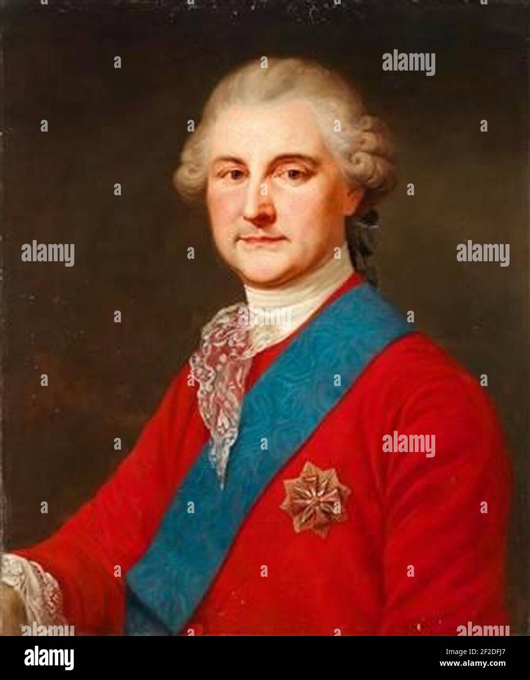 Portrait of King Stanislaus August Poniatowski of Poland Stock Photo