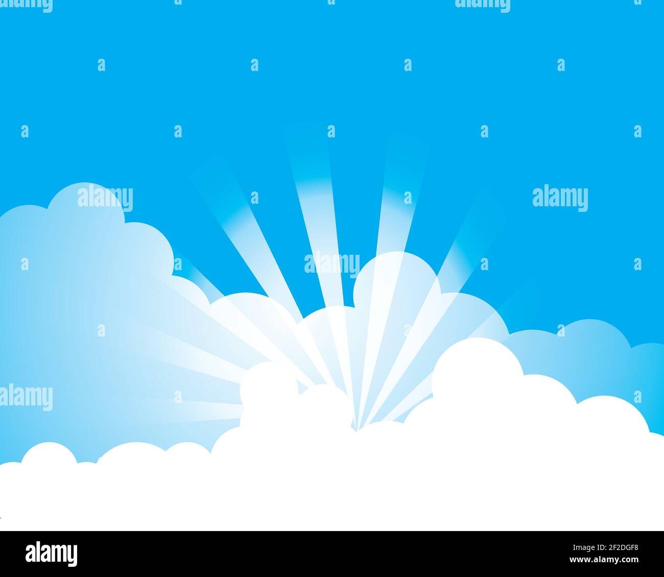 Blue sky with cloud vector icon illustration design Stock Vector Image ...