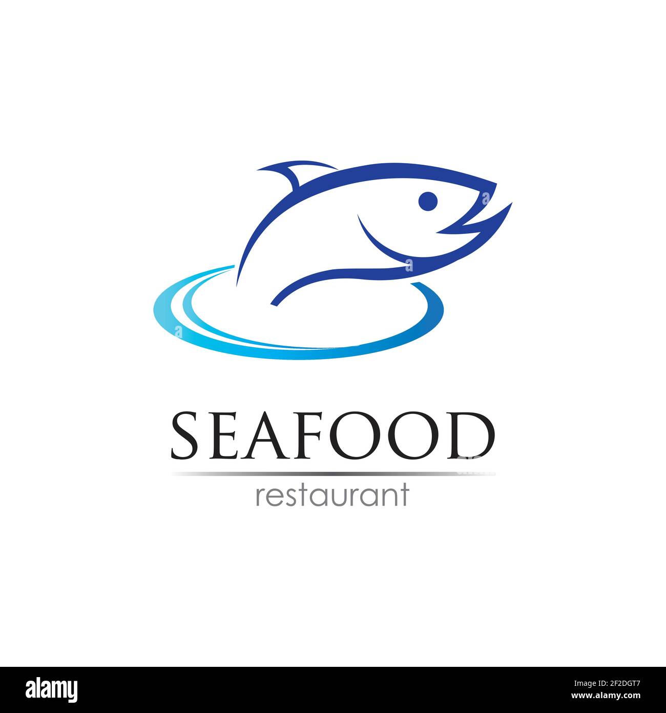 Seafood Restaurant Logo Design Fish Food And Beverage Logo Concept Vector Logo Template Stock Vector Image Art Alamy